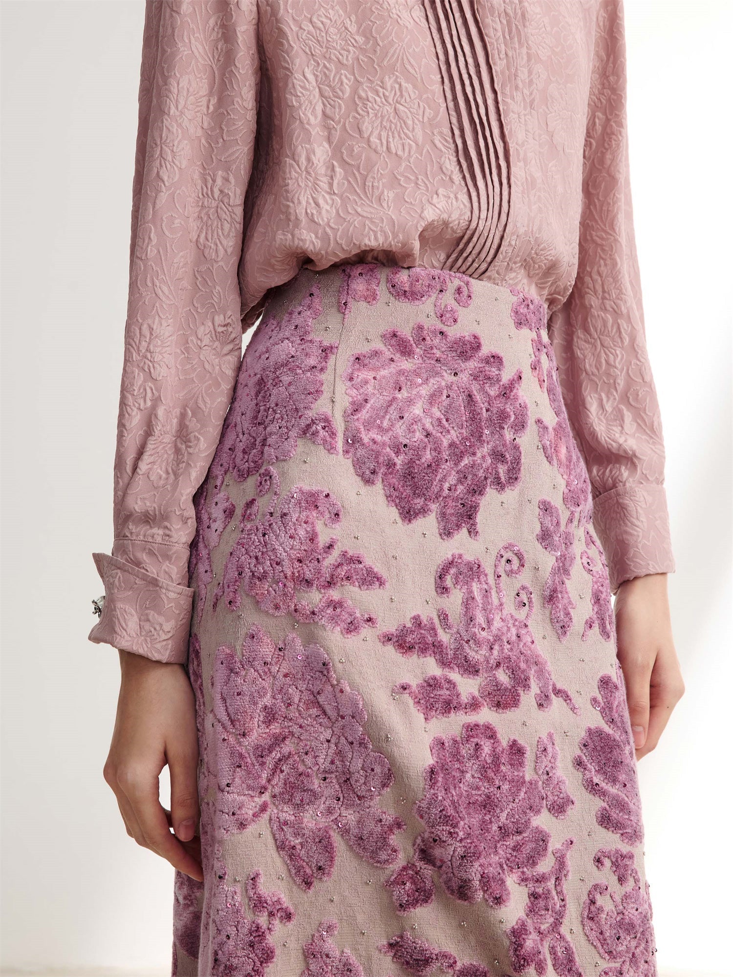 Floral skirt | Purple