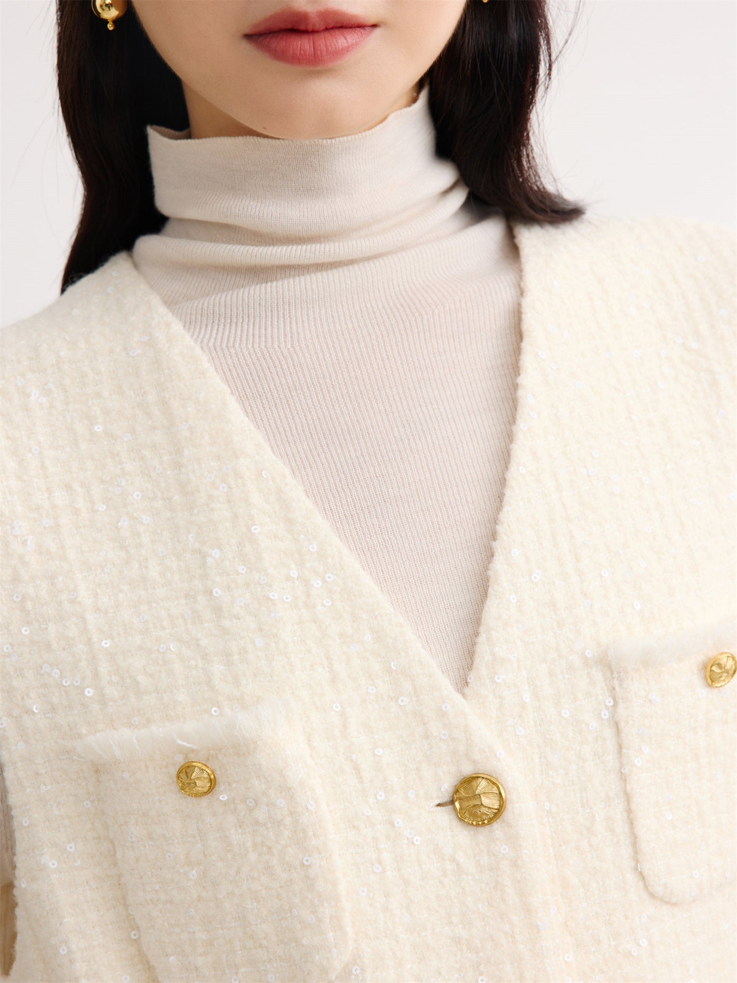 Yak Wool Vest | White