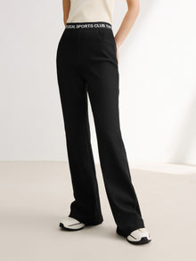 High-Waisted Wide-Leg Trouser | Black