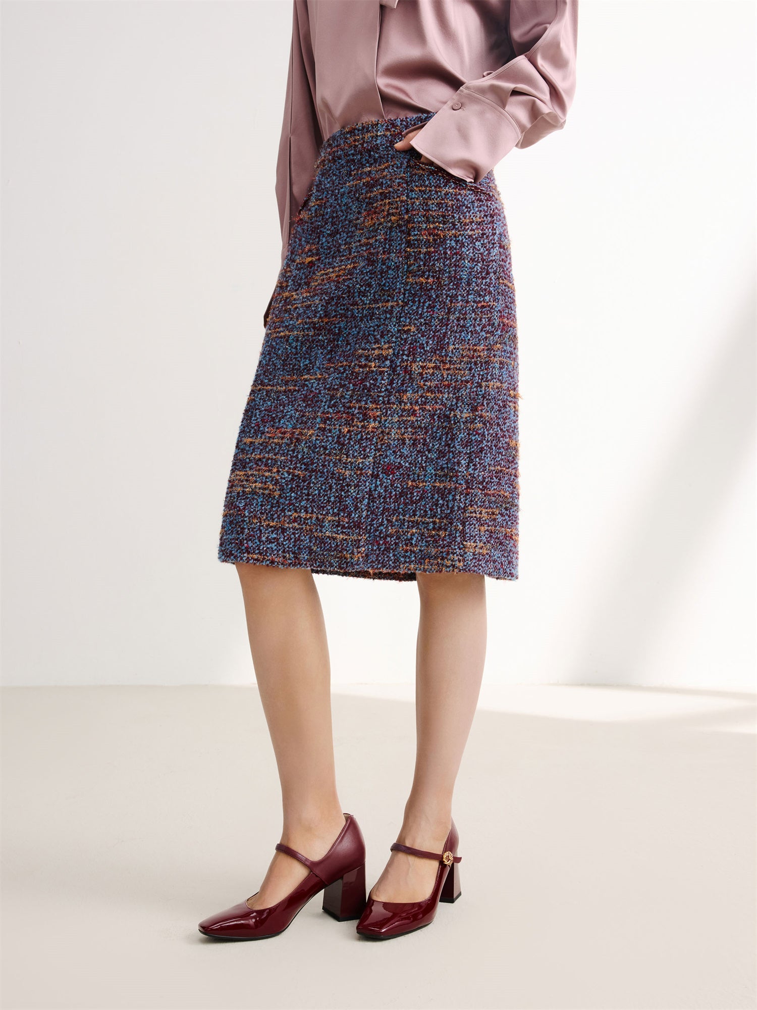 Midi Skirt | Blue
