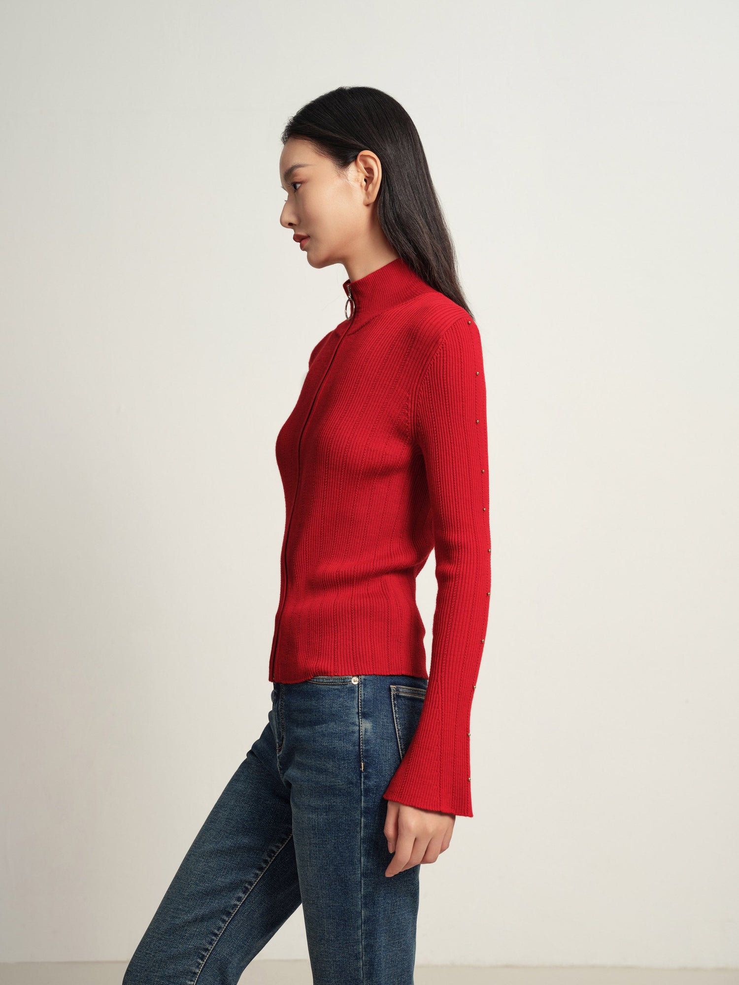 Knit Sweater | Red