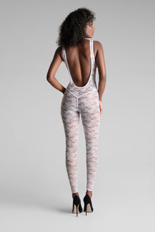 Backless Jumpsuit - Flashback | White