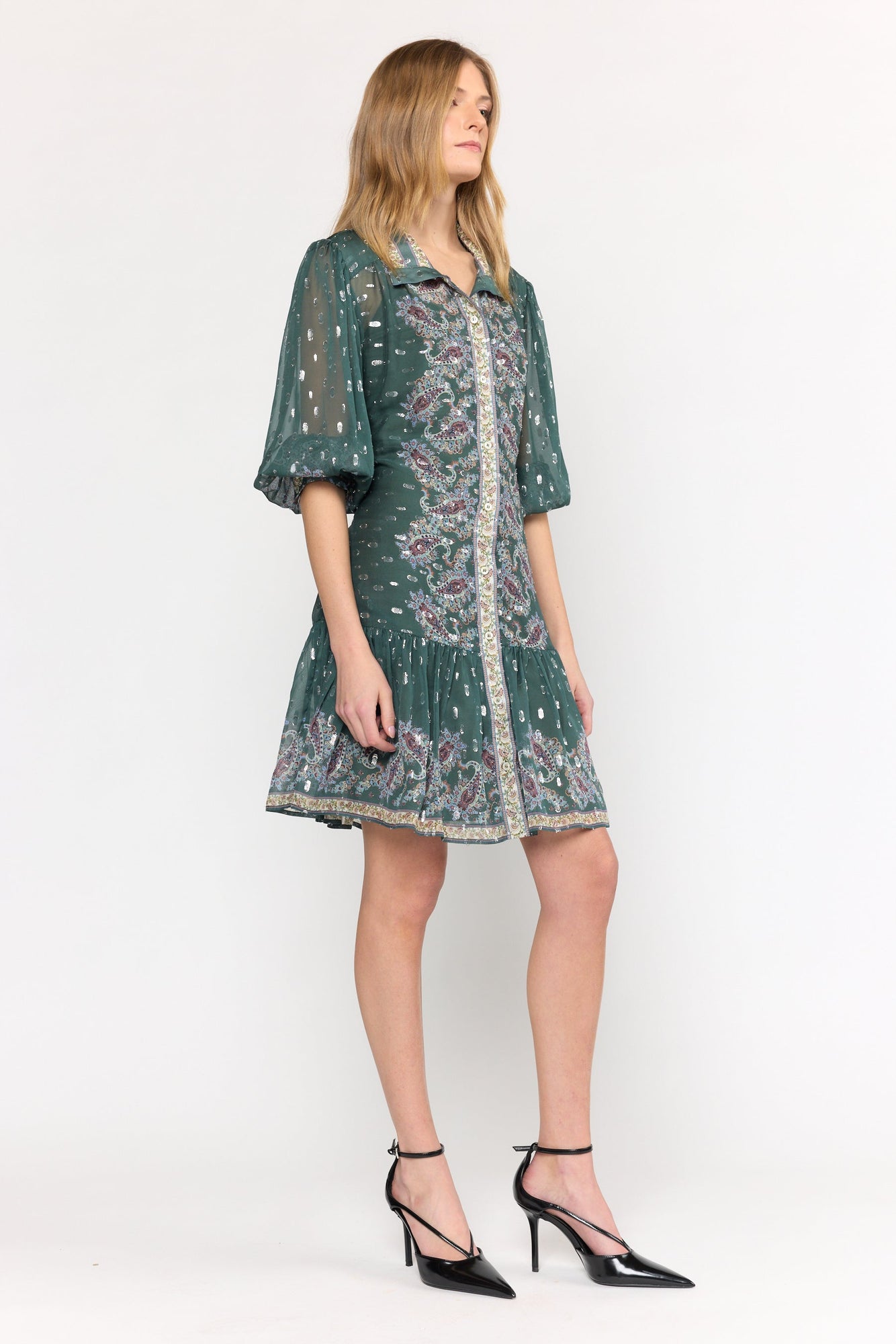 Emi Dress | Reseda Paisley