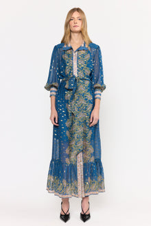 Agatha Dress | Prussian Paisley