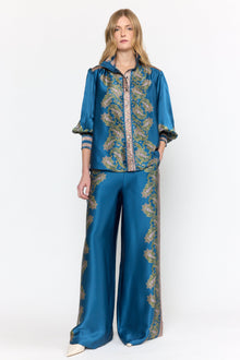 Paloma Top | Prussian Paisley