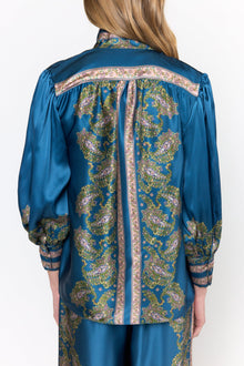 Paloma Top | Prussian Paisley