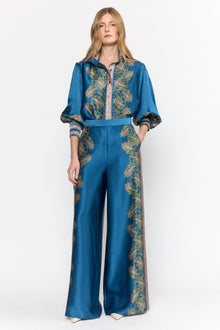 Paloma Top | Prussian Paisley