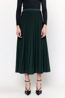 Colton Skirt | Pinstripe Evergreen