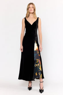 Estrada Dress | Black x Amber Glow