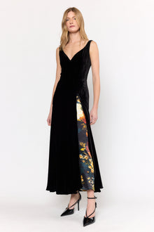 Estrada Dress | Black x Amber Glow