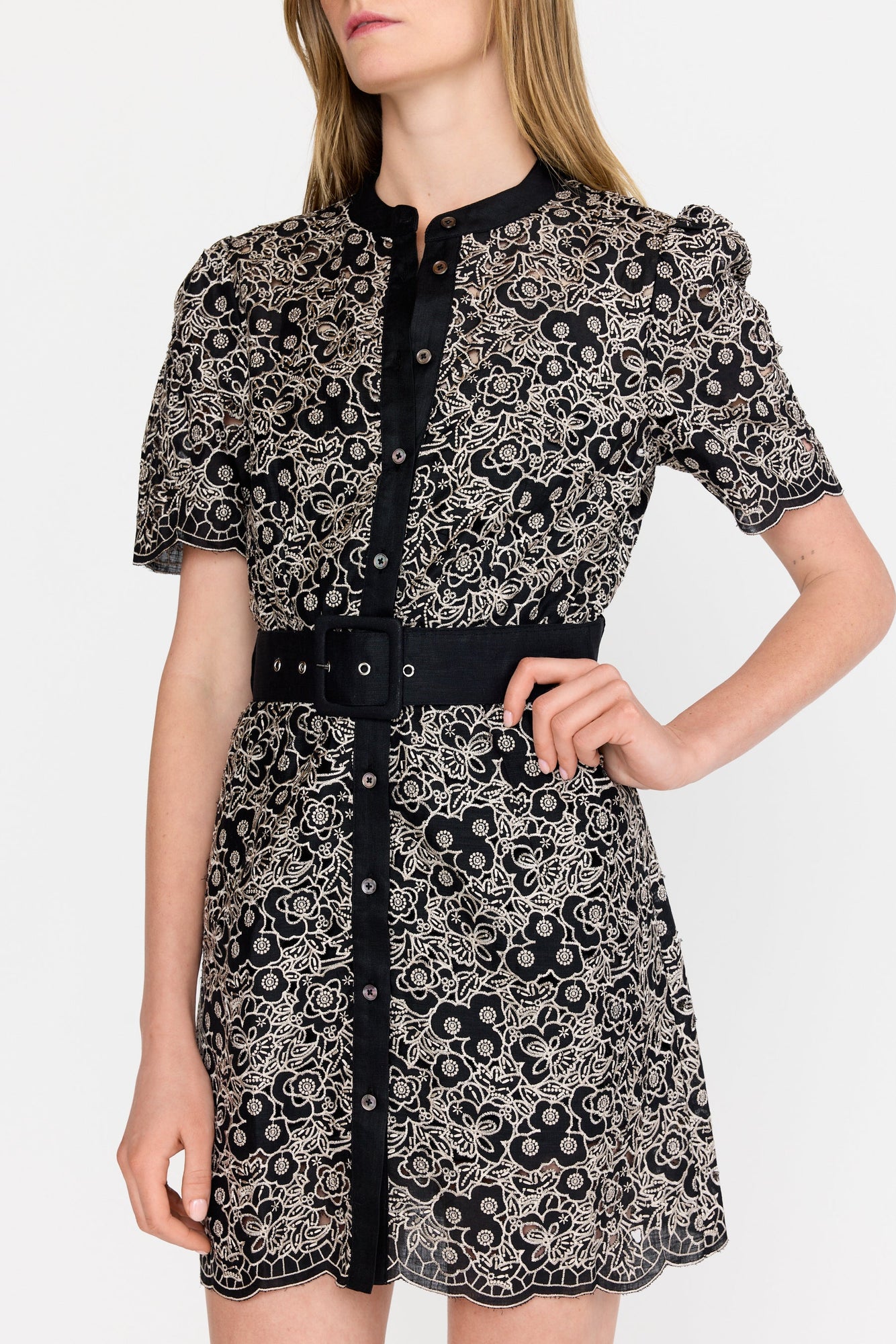 Alex Dress | Onyx Embroidery