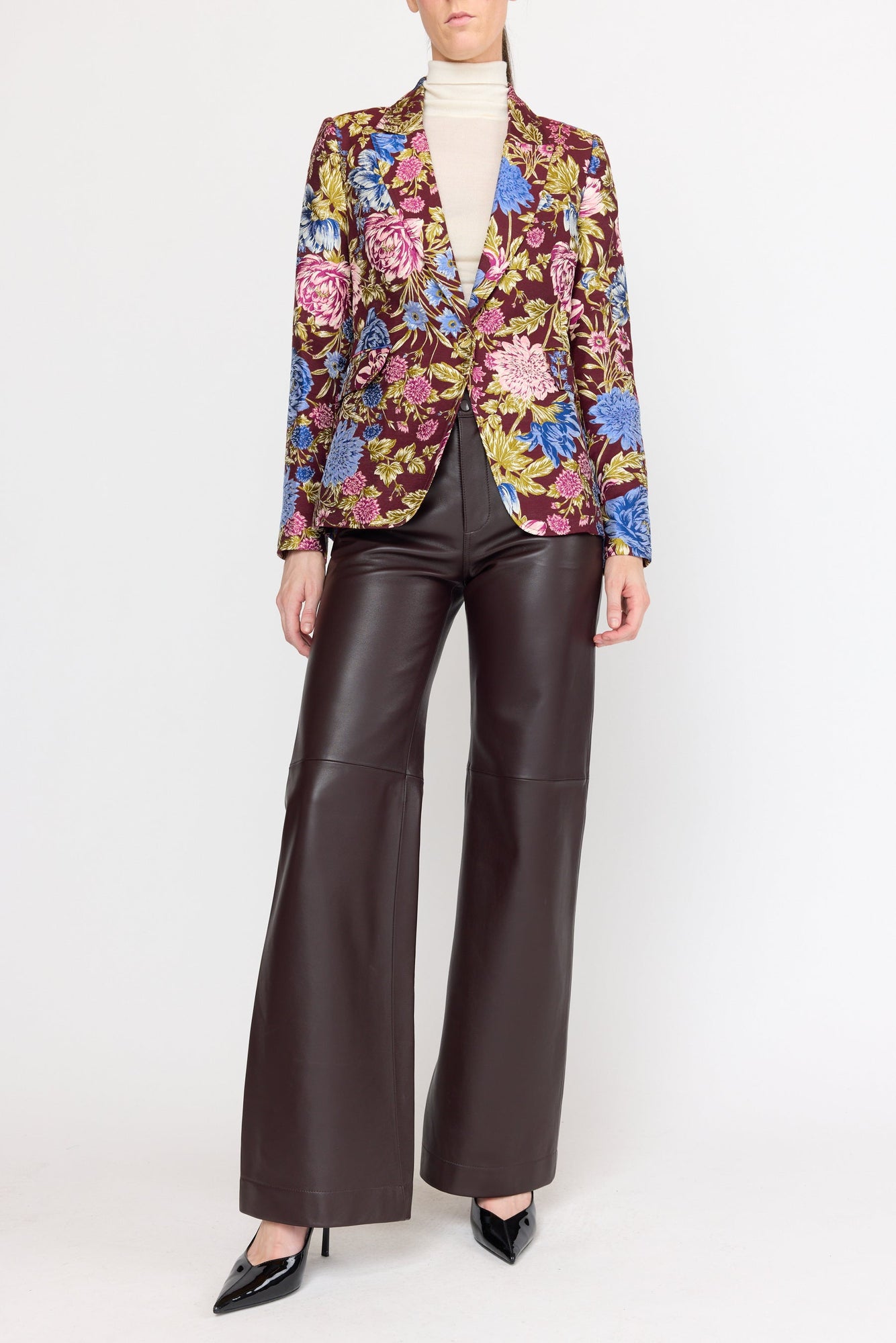 Soraya Blazer | Carmine Floral