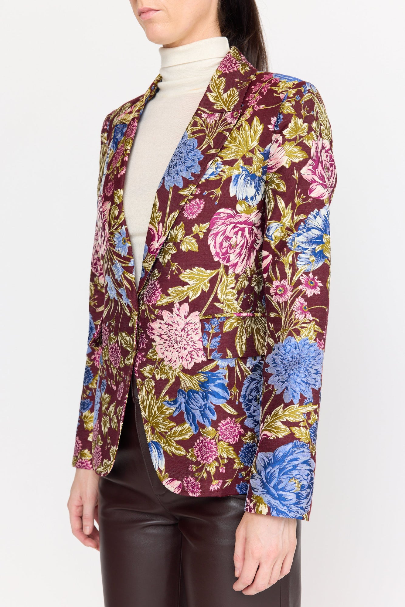 Soraya Blazer | Carmine Floral