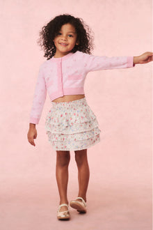 Girls Steran Cotton Heart Cardigan | Heart Rush Pink