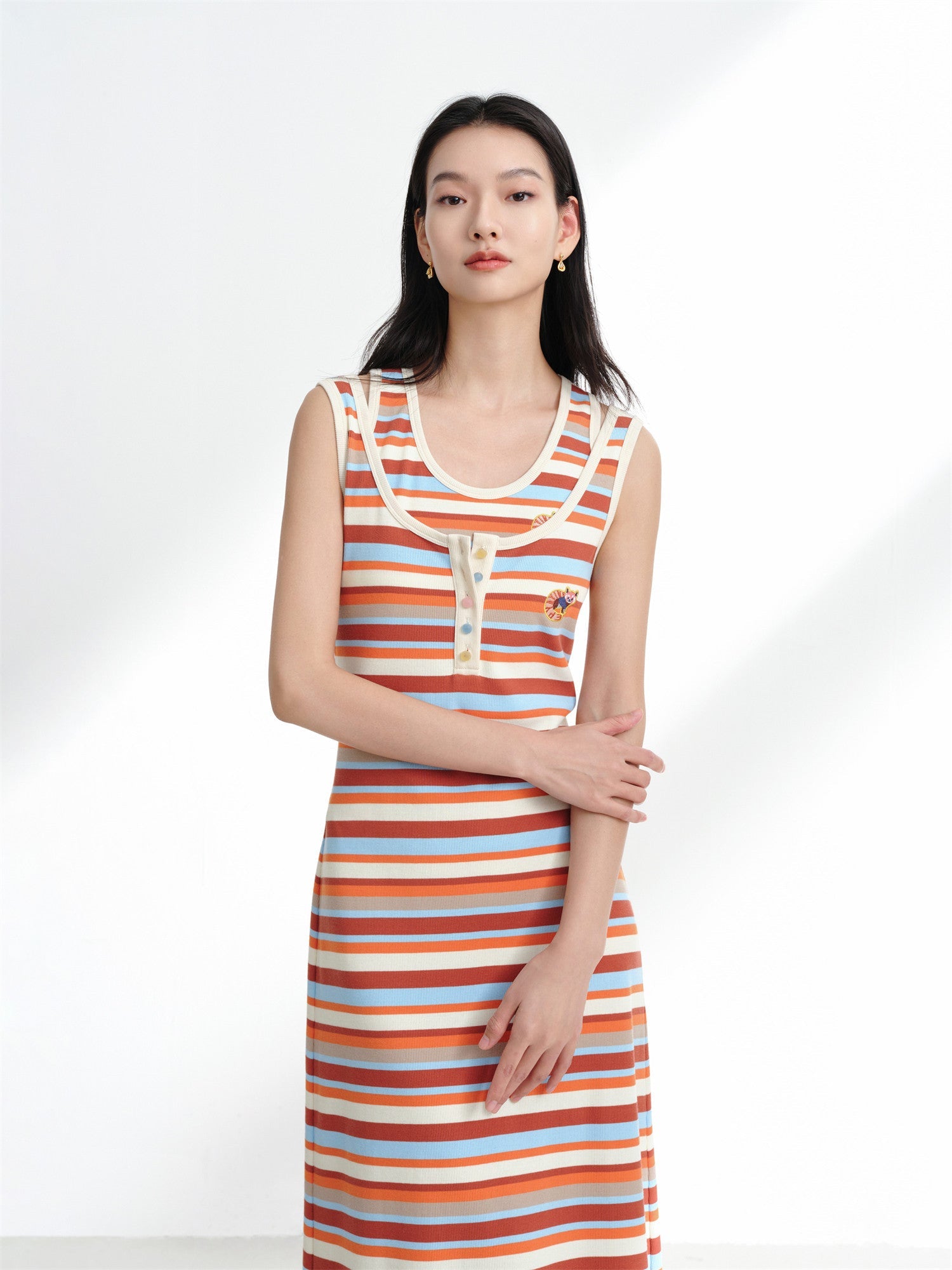 Dopamine Slip Dress | Brown