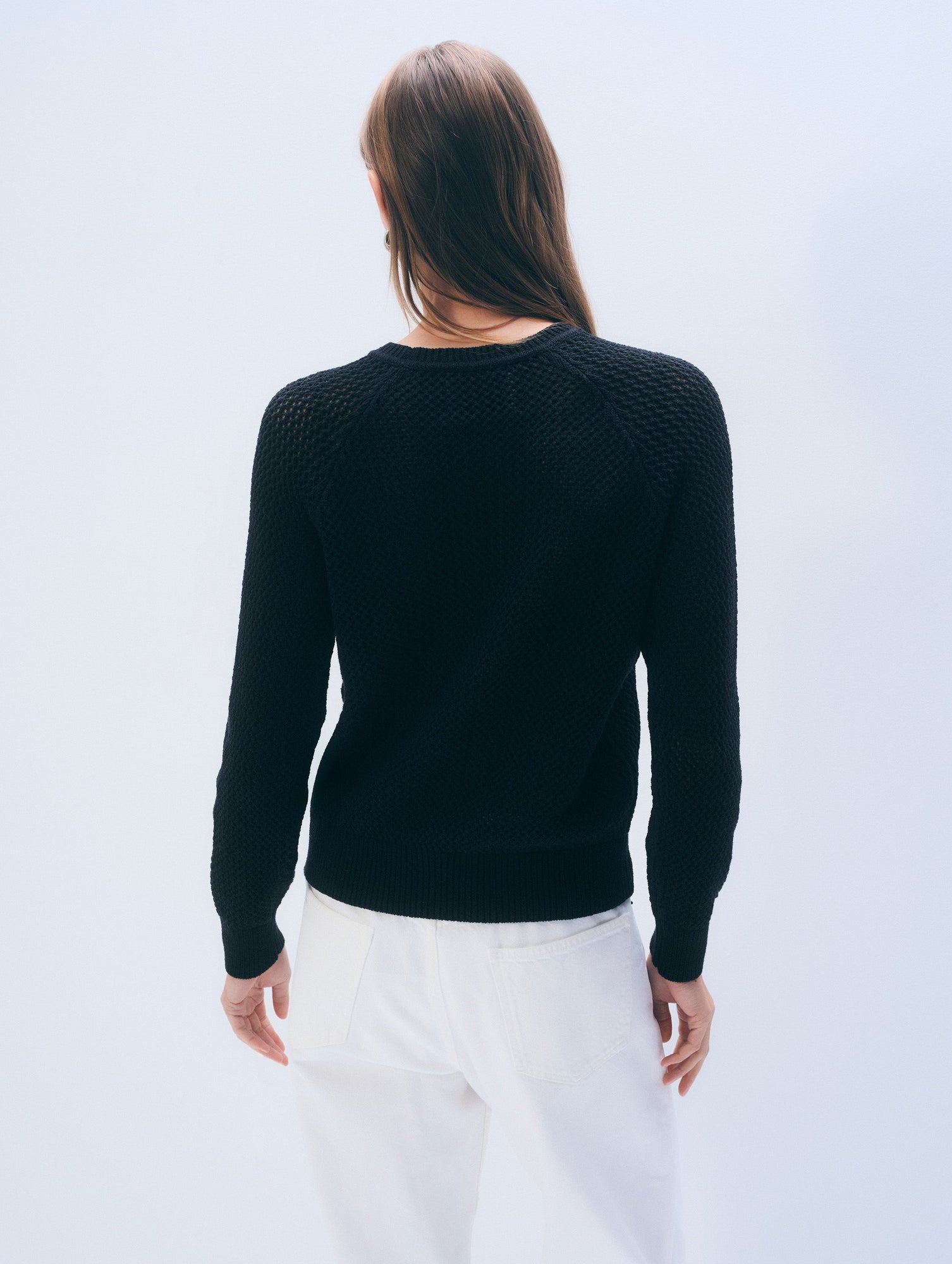 Boucle Mesh Sweatshirt | Midnight