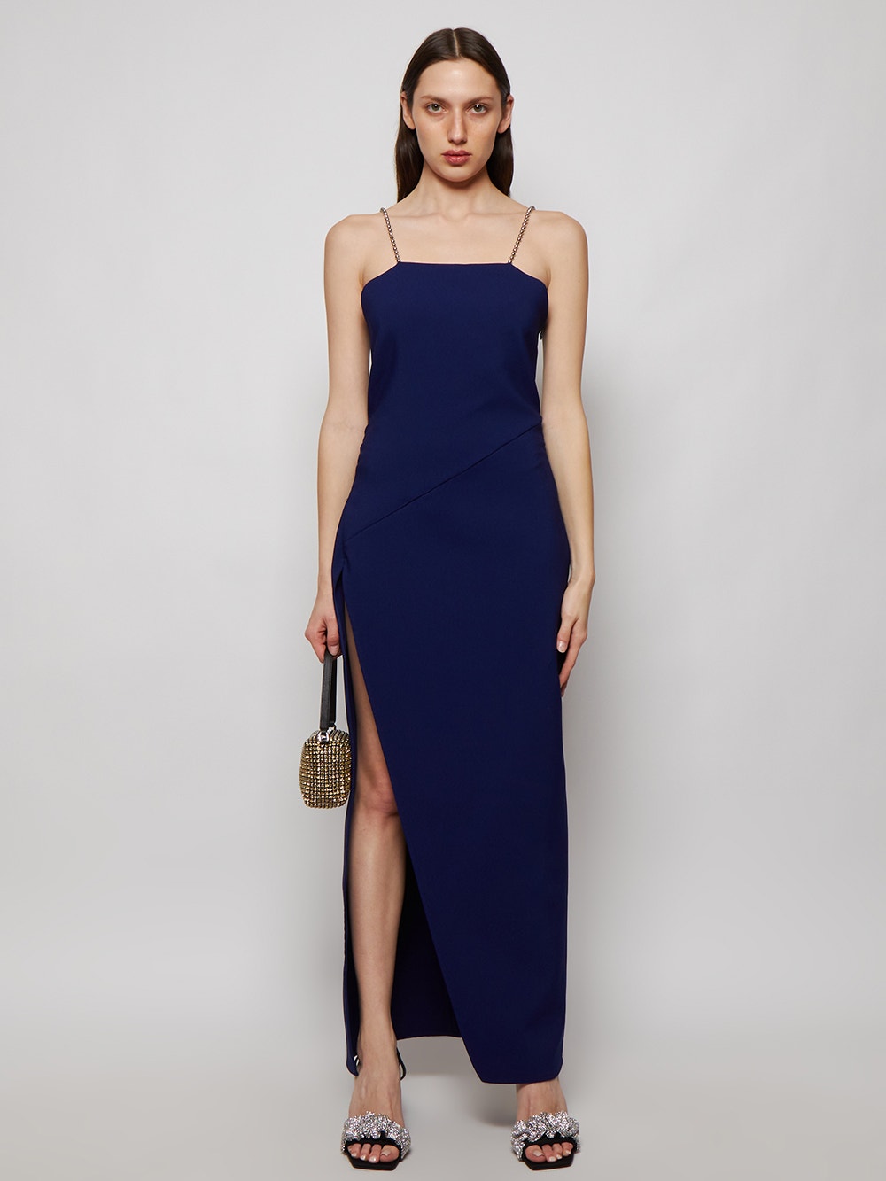 Women | The Attico | Fujiko Midi Dress | Navy Blue