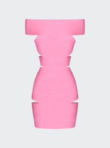 Women | Alexandre Vauthier | Knit Mini Dress | Bubblegum Pink