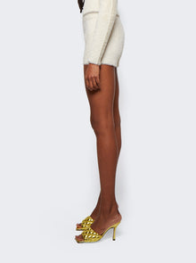 Women | Jacquemus | Le Short Neve Fluffy Bike Shorts | White