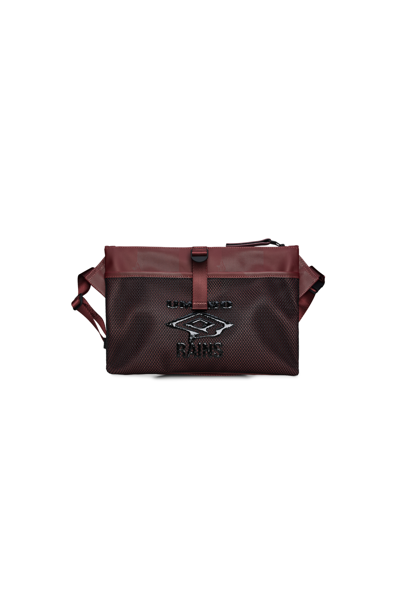 Rains Rains x Umbro Transfer Musette Bag Maroon Red Crossbody