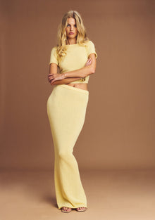 Womens | Kora Knit Maxi Skirt | Butter
