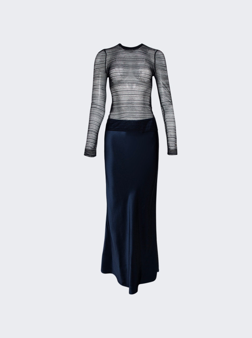 Women | Christopher Esber | Refraction Long Sleeve Dress | Blue