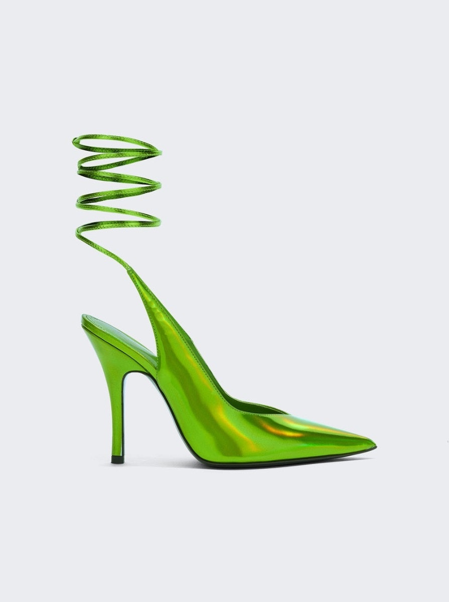 Women | The Attico | Venus Slingback Pump 105mm | Lime Green