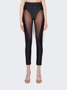 Women | Mugler | Bonded Illusion Trousers | Black