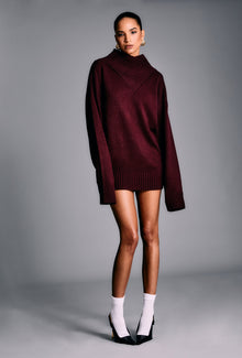 Womens | Dessa Chunky Knit Sweater | Merlot