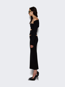 Women | Christopher Esber | Slashed Knit Shrug Dress | Black