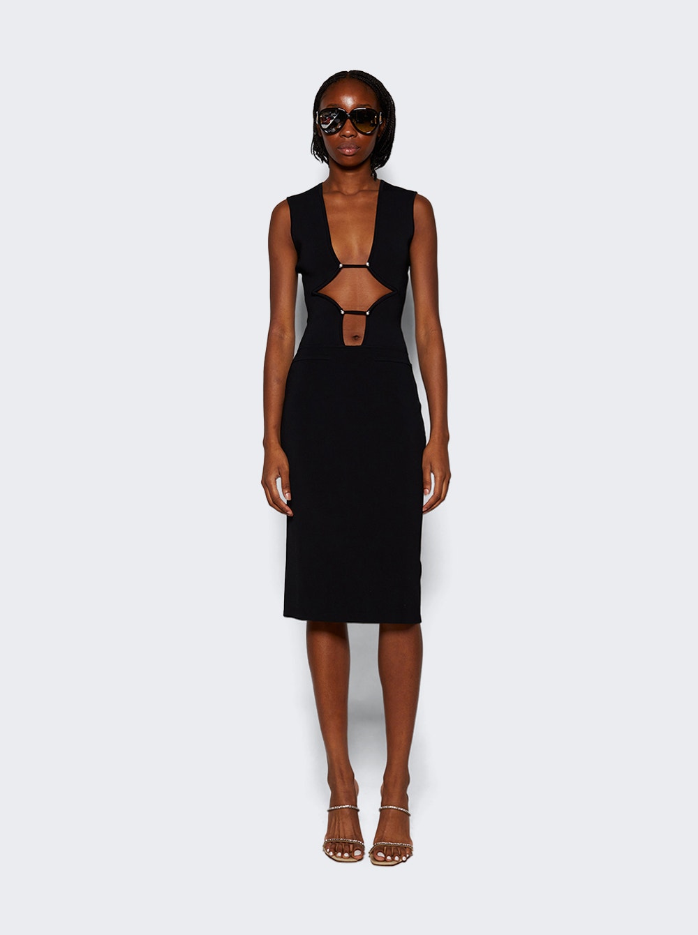 Women | Christopher Esber | Bracket Knit Dress | Black
