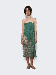Women | Christopher Esber | Floating Lace Strapless Dress Evergreen | Green