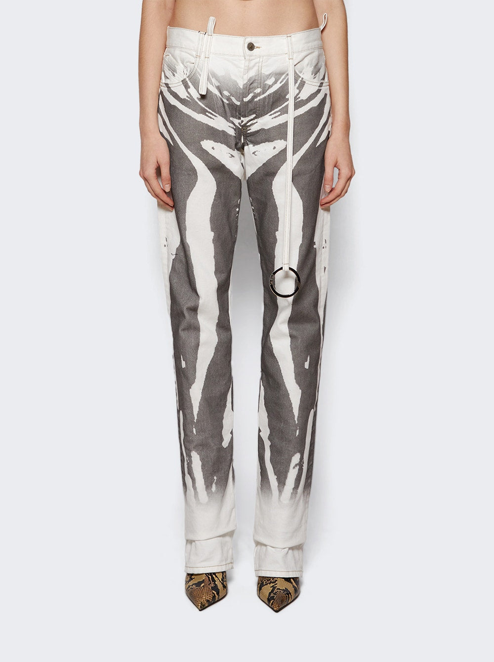 Women | The Attico | Long Pants | Dark Grey & White