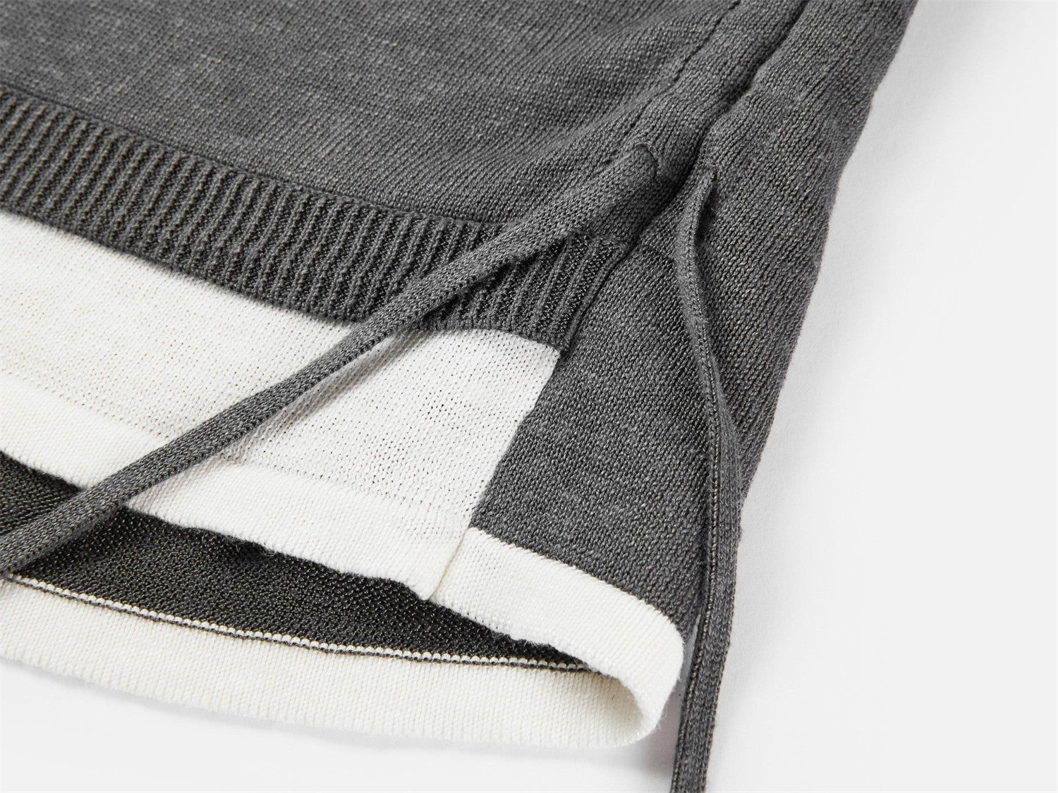Linen Blend Crew Neck T-Shirt | Grey