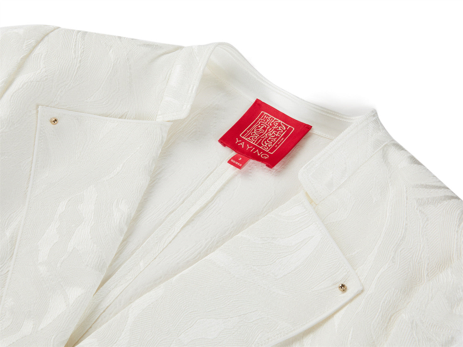 Mulberry Silk Blazer | White