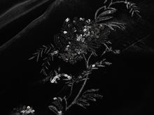 Structured Velvet Blazer | Black
