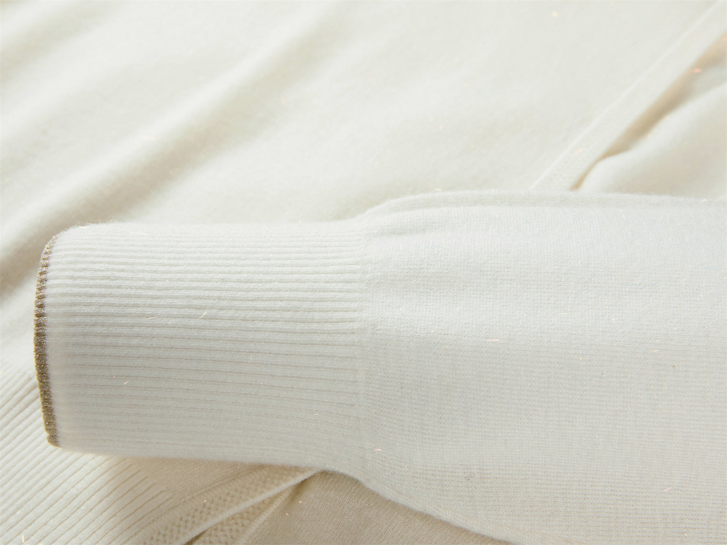 Wool Knit Cardigan | White
