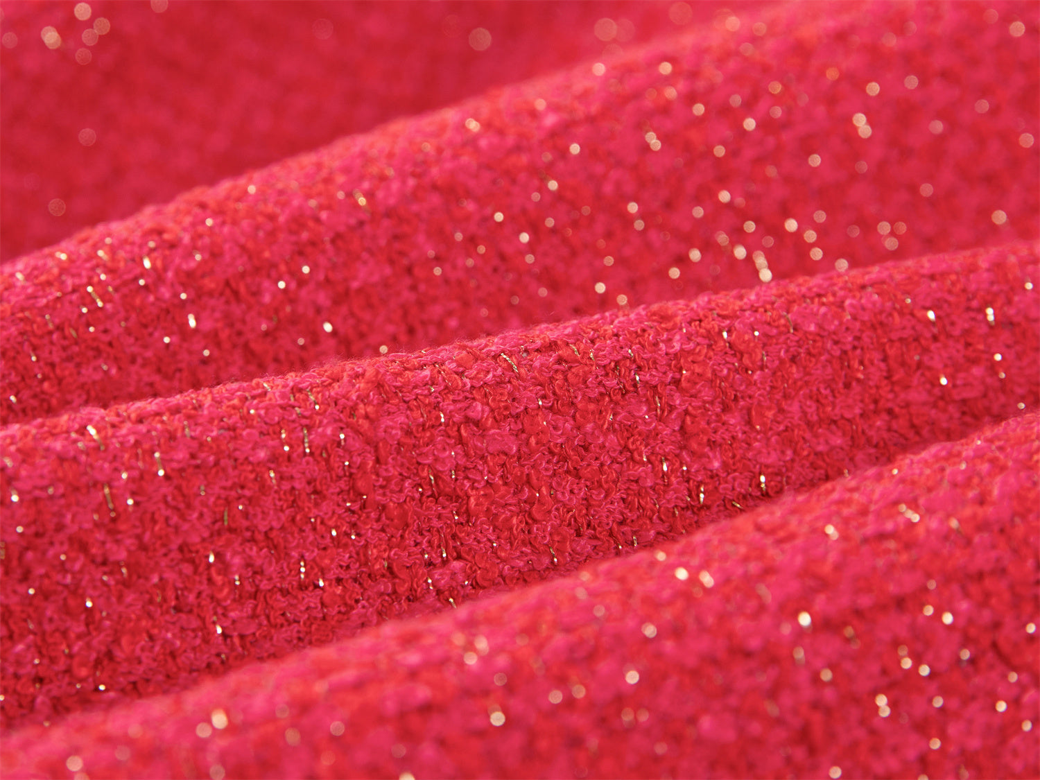 European Imported Tweed Jacket | Red