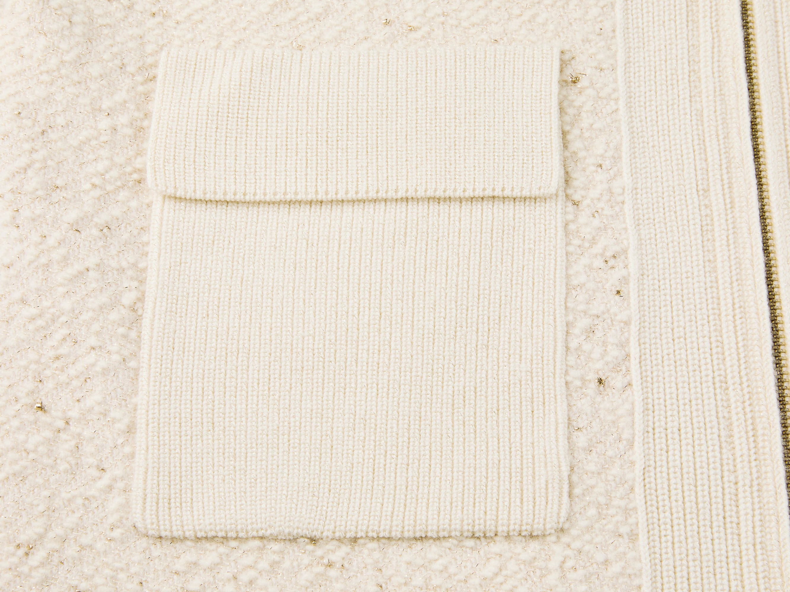 Wool Lapel Collar Cardigan | Beige