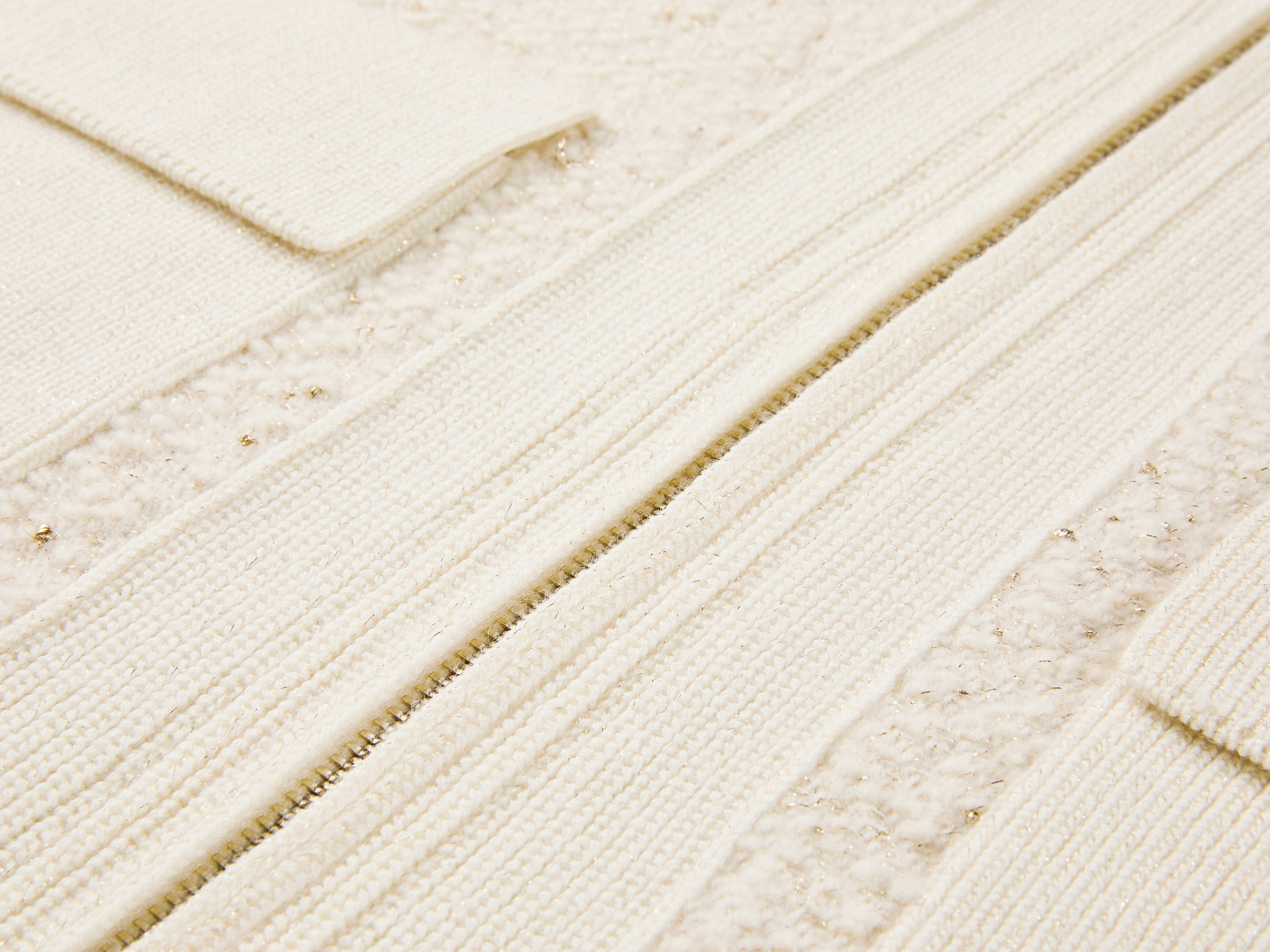 Wool Lapel Collar Cardigan | Beige