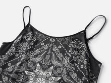 Ethnic Style Silk Camisole | Black