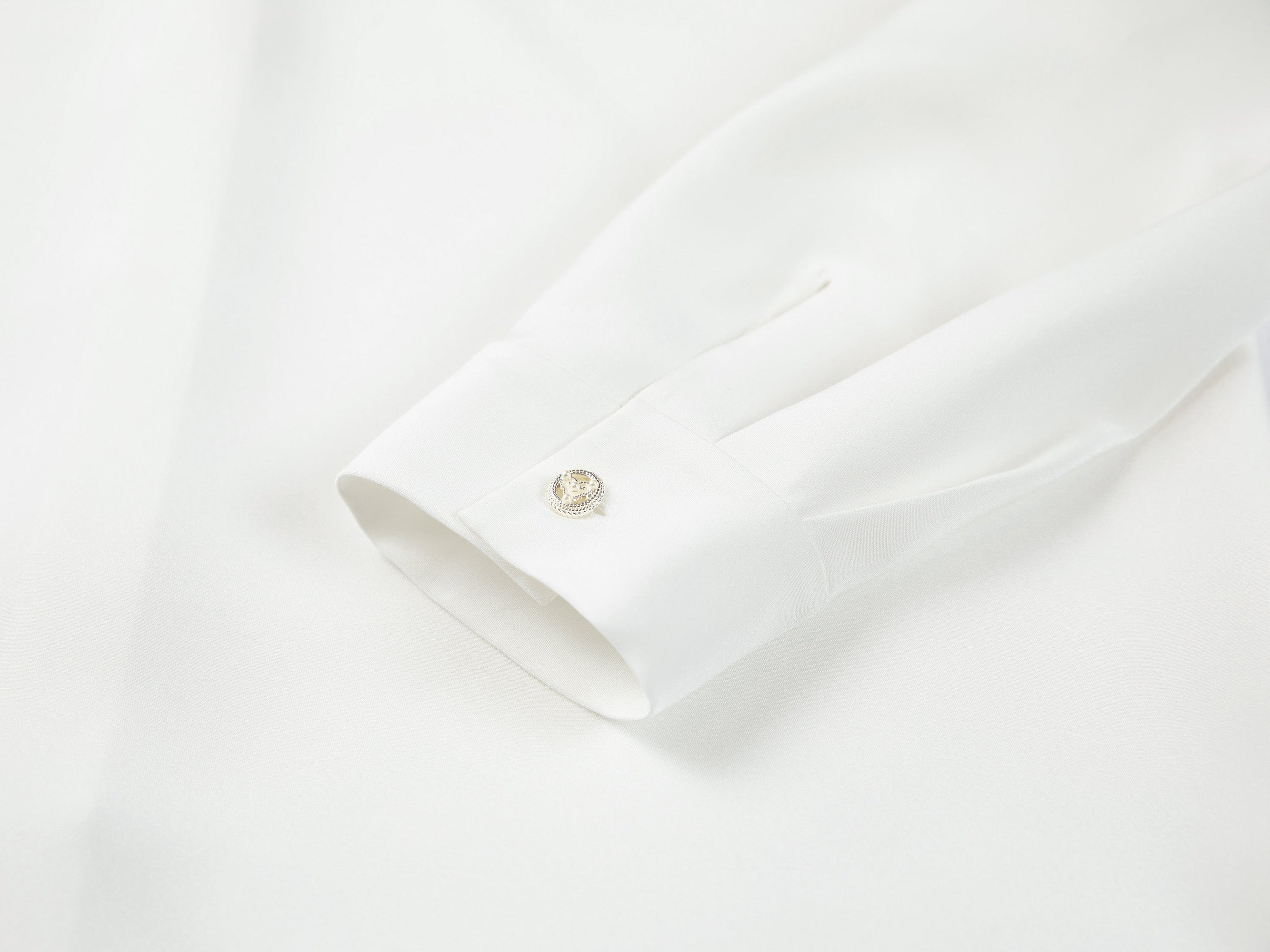 Classic Silk Shirt | White