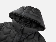 Quilted Long Coat | Black