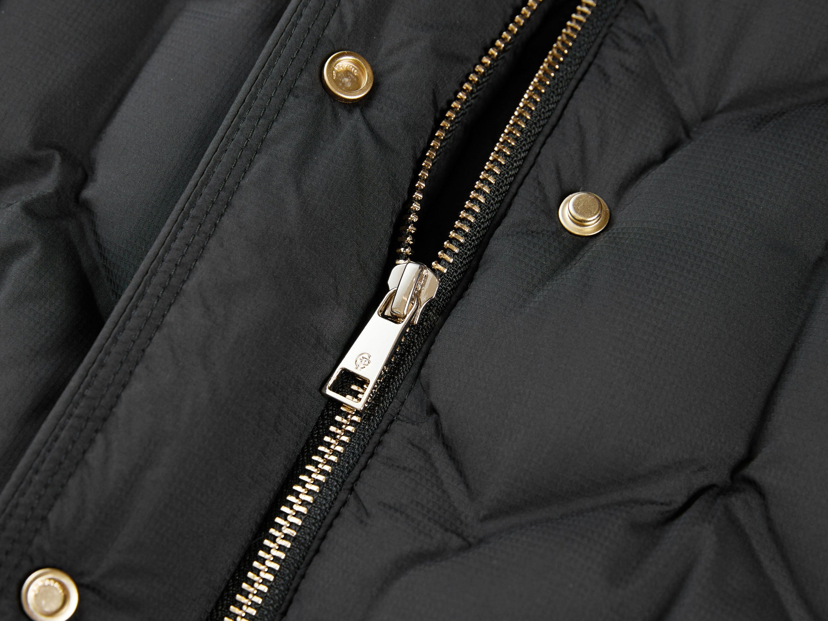 Quilted Long Coat | Black