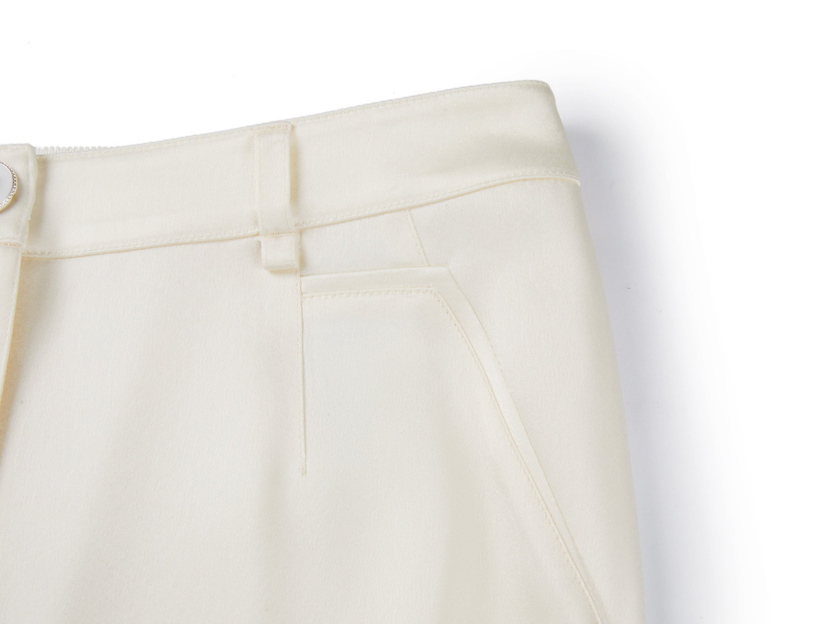 Straight-Leg Trousers | Cream