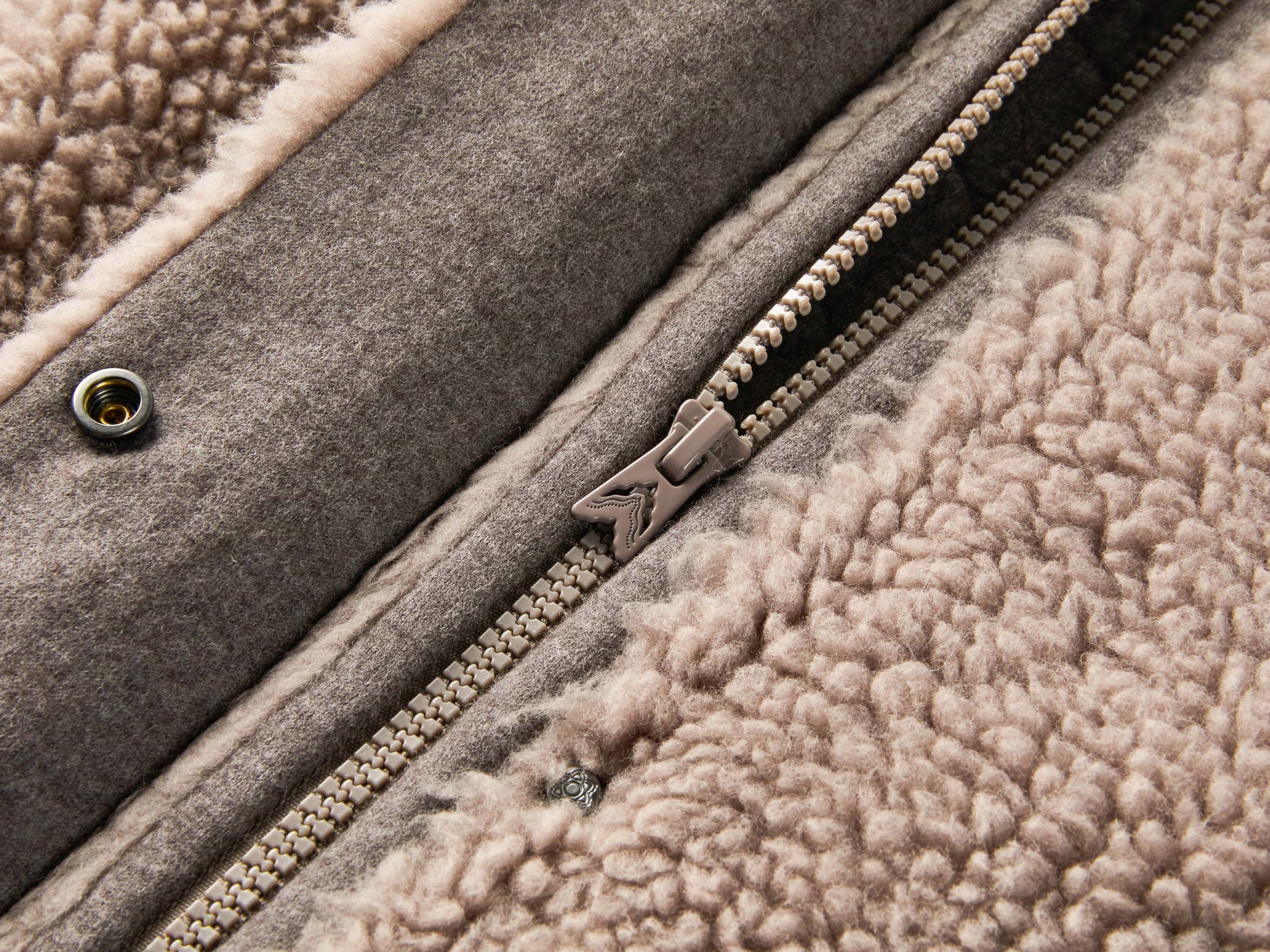 Wool Stand Collar Elegant Coat | Taupe