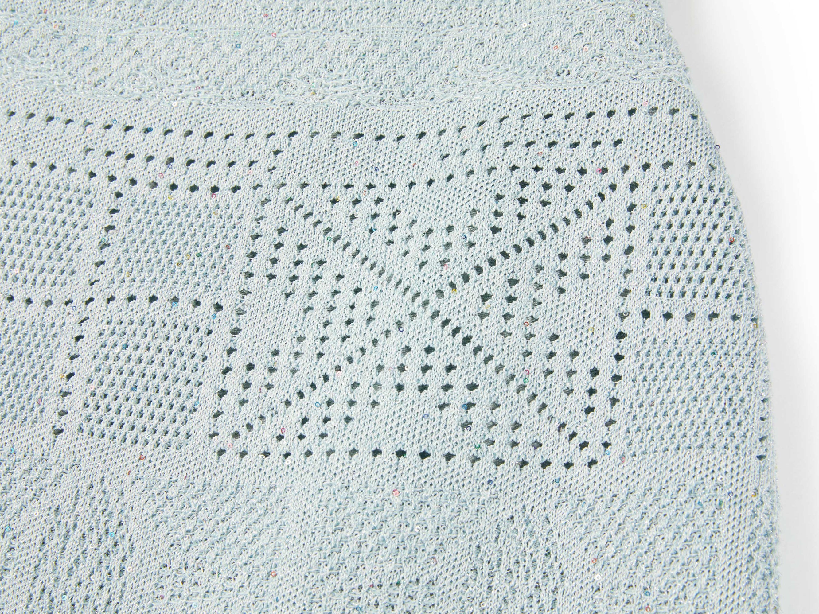 Lace Pencil Skirt | Light Blue