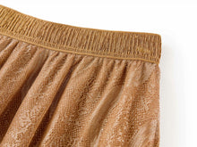 Liba Lace Flared Skirt | Brown