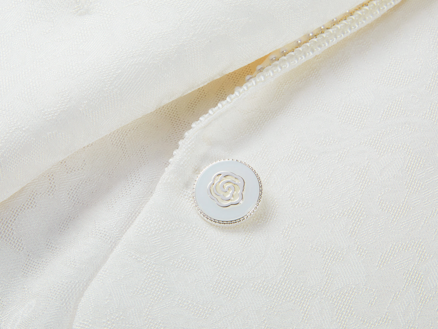 Silk New Chinese-style Suit Jacket | White
