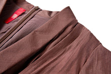 Waist-fitted Dress | Brown